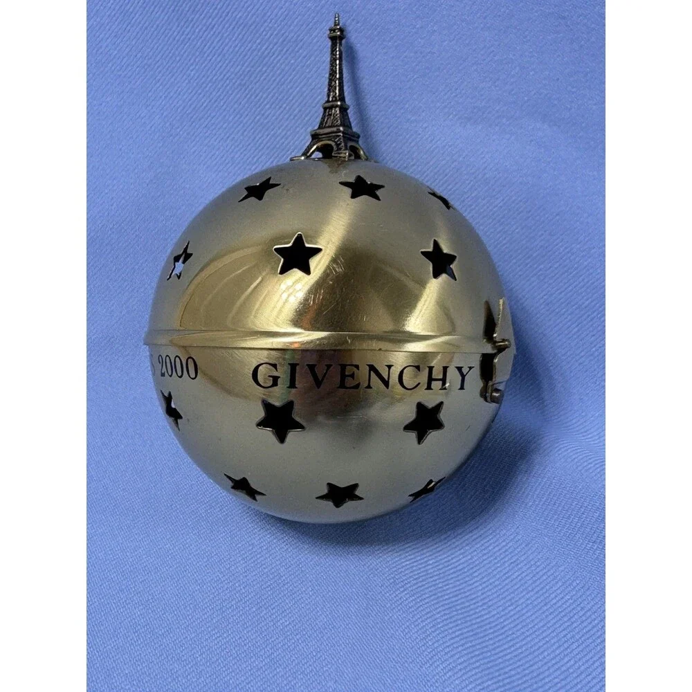 2000 GIVENCHY PARIS EIFFEL TOWER Christmas Ornament POTPOURRI Pot 4.5